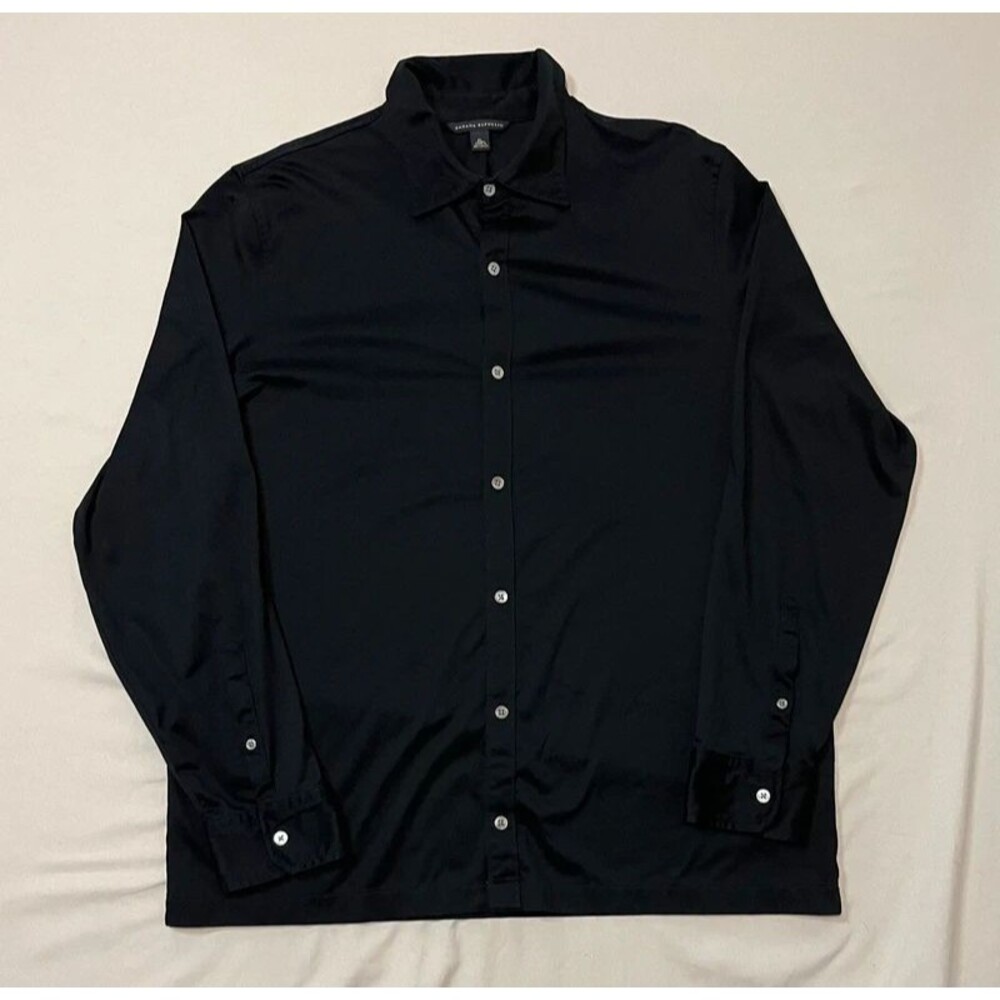Banana Republic Men's 100% Cotton Jersey Knit Button-Down Shirt Size XL